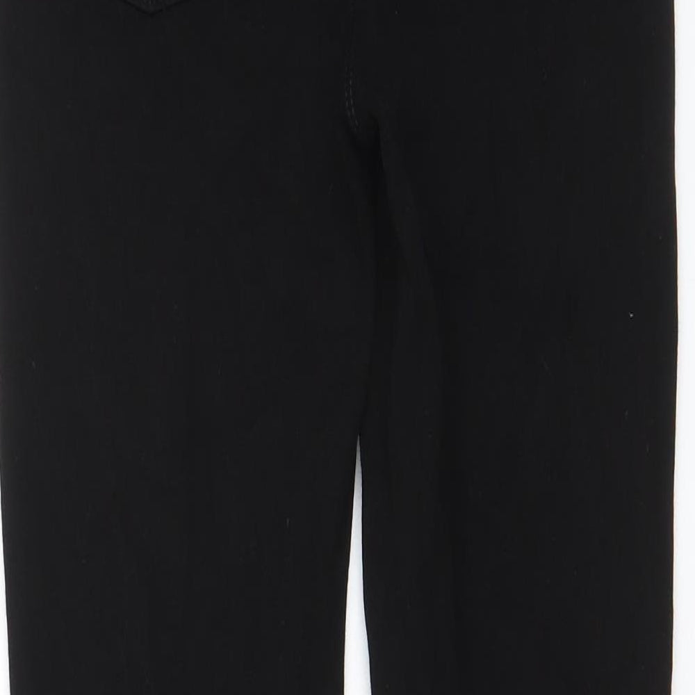 H&M Womens Black Cotton Skinny Jeans Size 6 L28 in Regular Zip - Pockets
