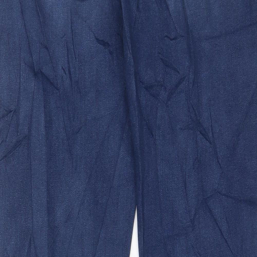 Marks & Spencer Womens Blue Cotton Skinny Jeans Size 12 L29 in Regular Zip - Pockets
