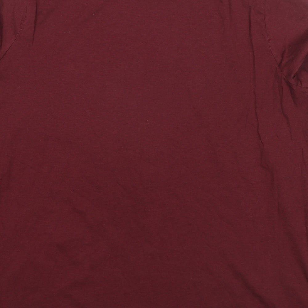 NEXT Womens Red Cotton Jersey T-Shirt Size 6 Round Neck