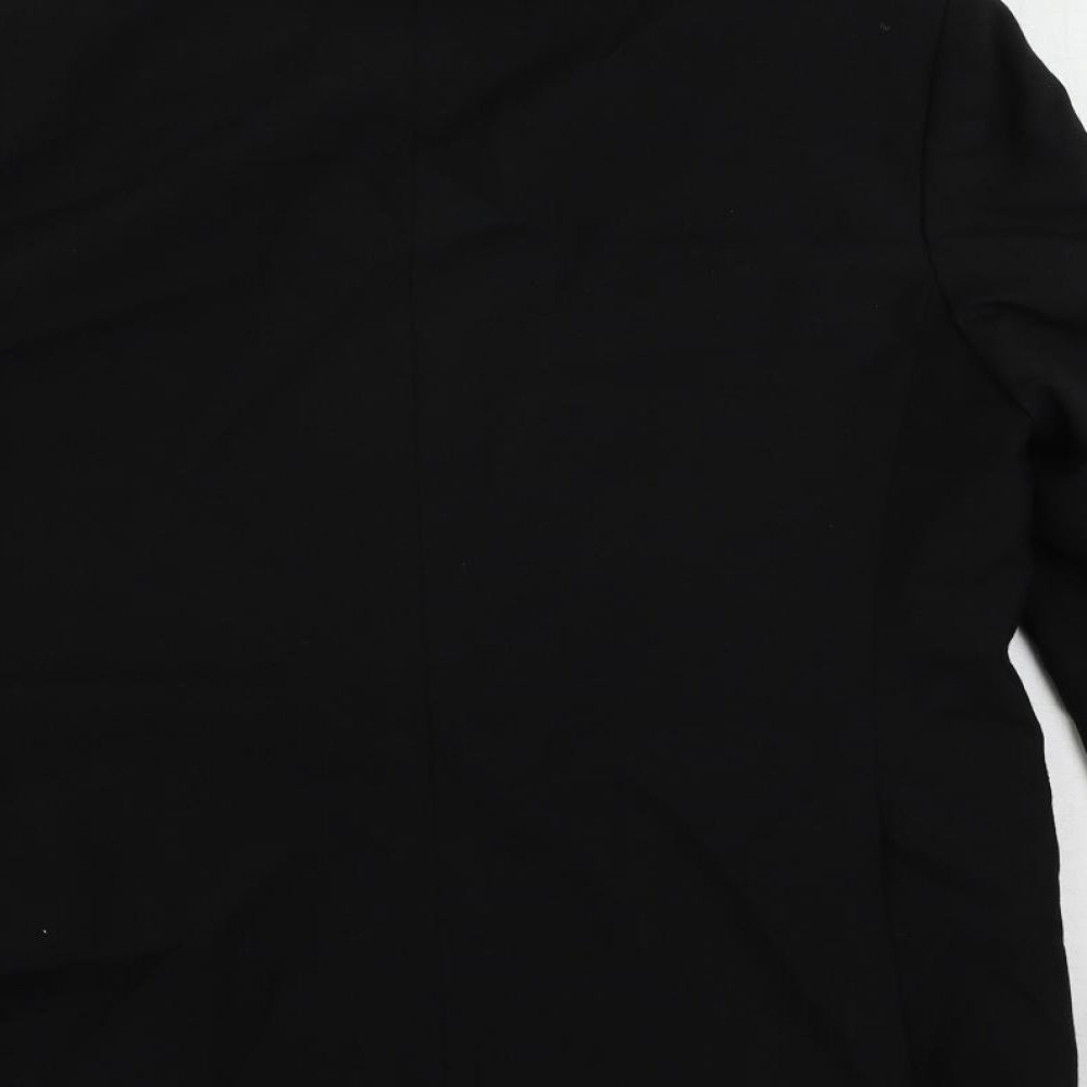 Varteks Mens Black Polyester Tuxedo Suit Jacket Size 40 Regular