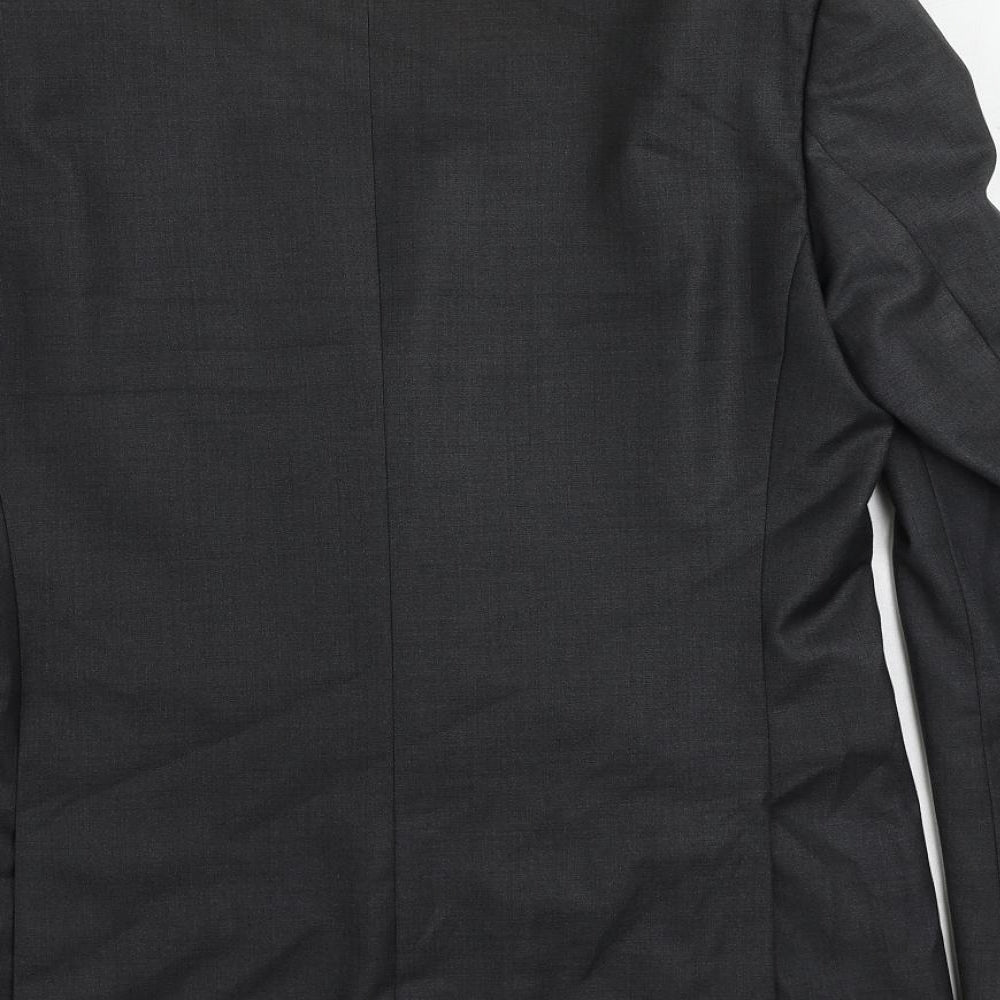 Marks & Spencer Mens Grey Polyester Jacket Suit Jacket Size 40 Regular