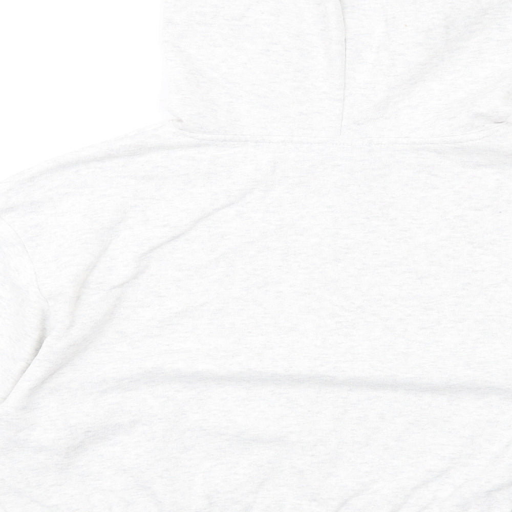 ASOS Womens Grey Cotton Pullover Hoodie Size 4 Pullover
