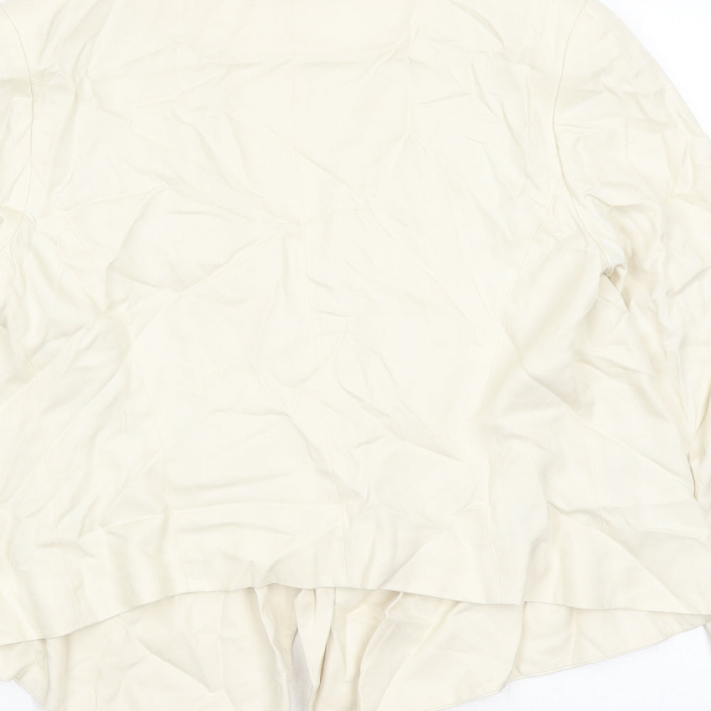 H&M Womens Ivory Jacket Size 12 - Shoulder Pads