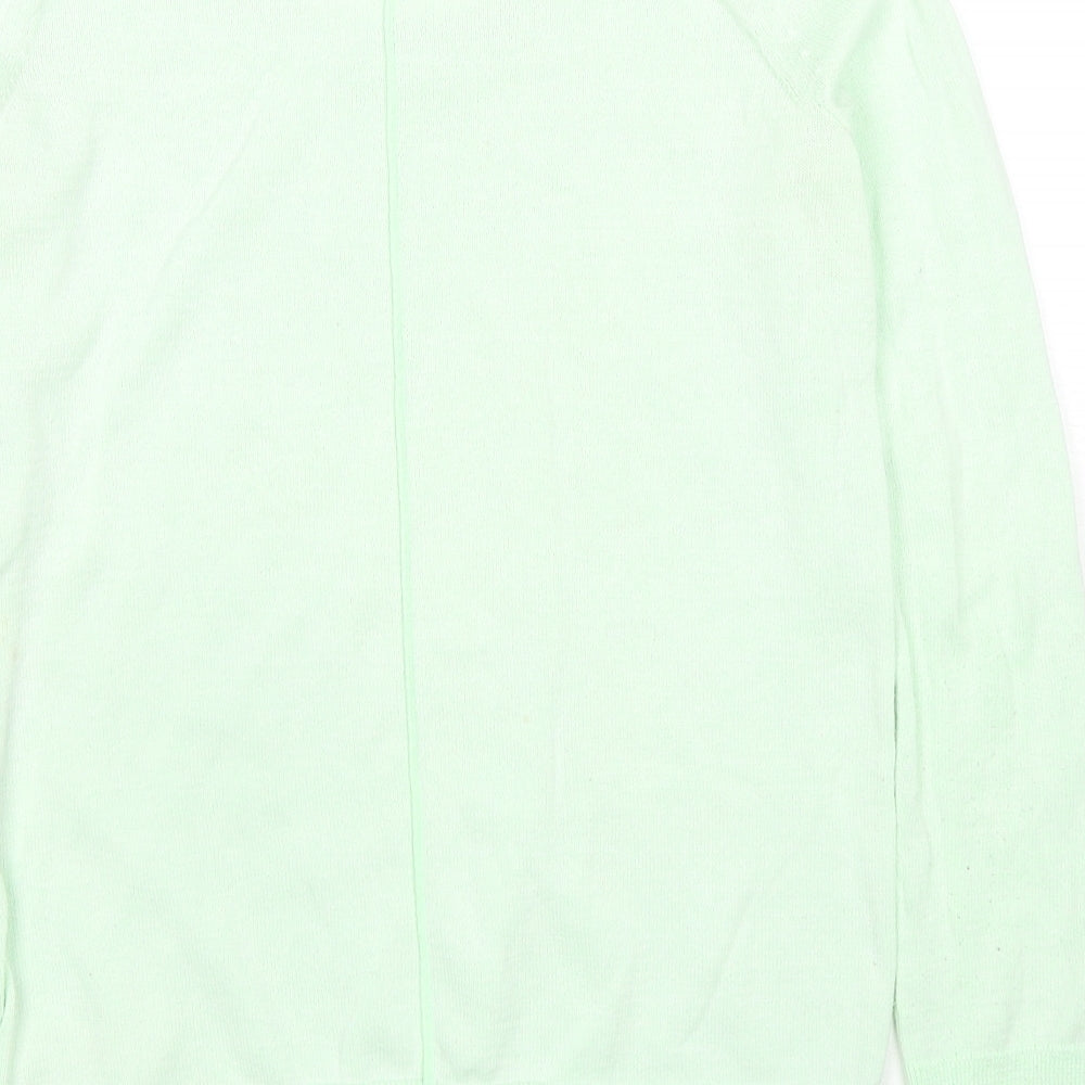 Gap Womens Green Round Neck Polyester Pullover Jumper Size S