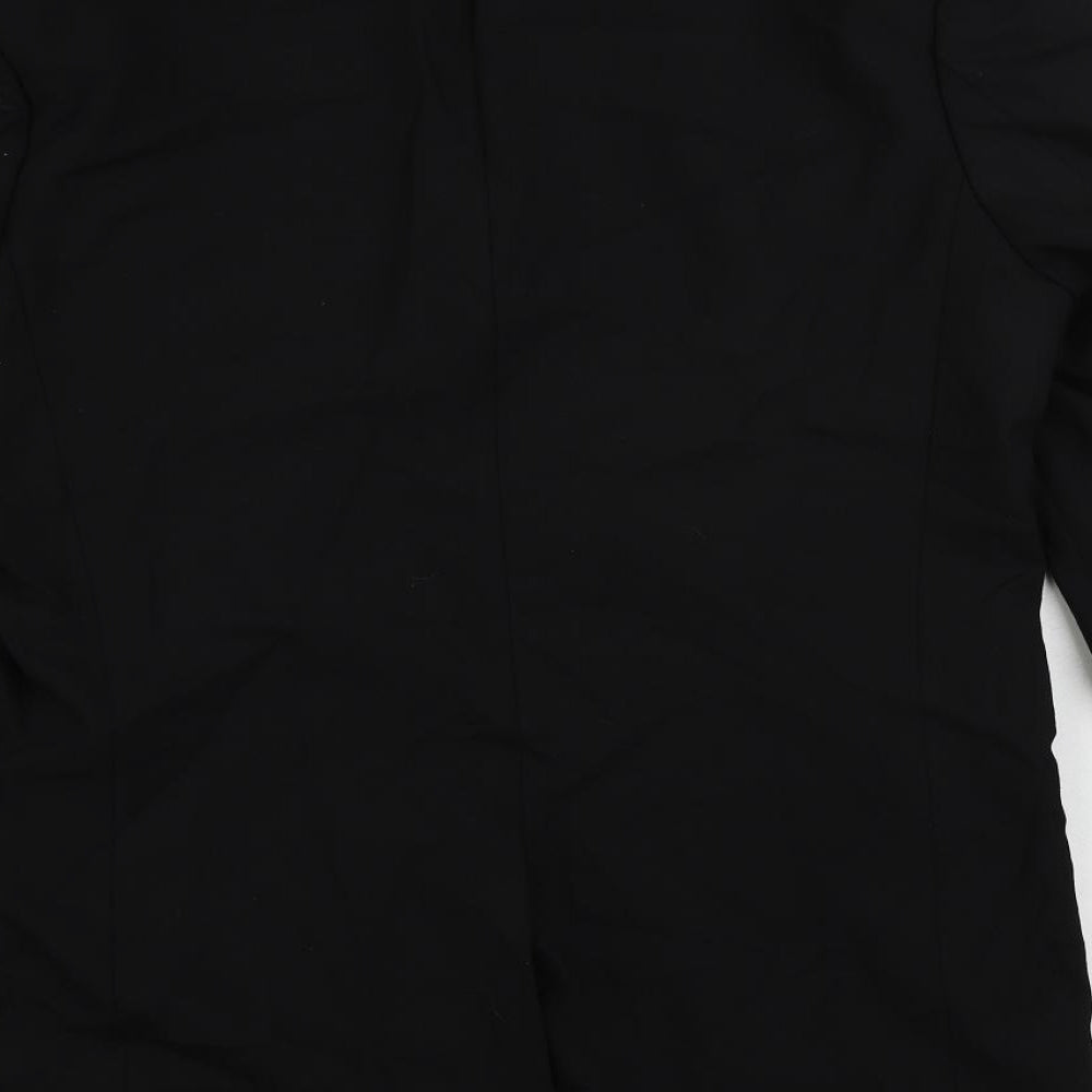 Burton Mens Black Polyester Jacket Suit Jacket Size 38 Regular