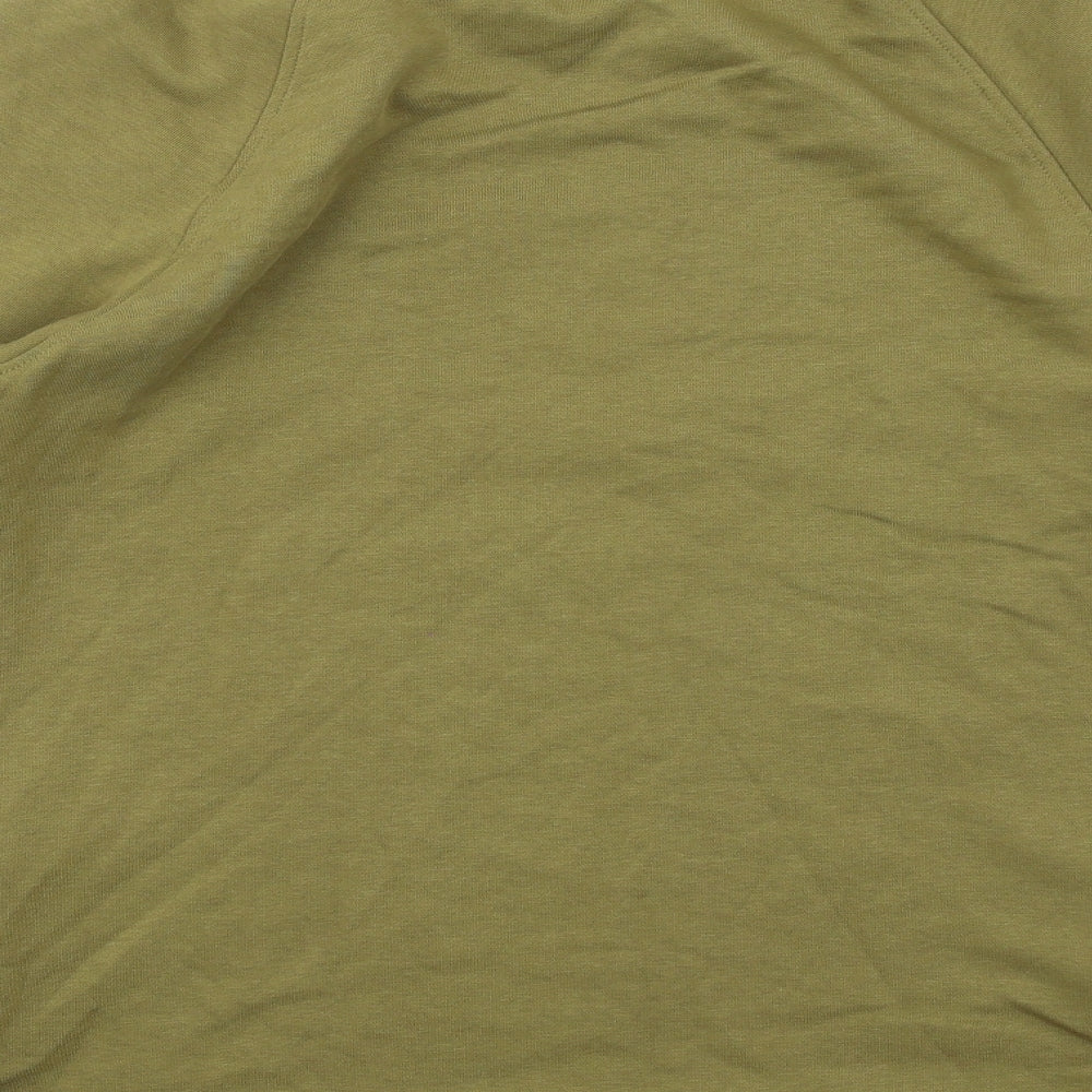 Marks & Spencer Womens Green Cotton Pullover Sweatshirt Size 10 Pullover
