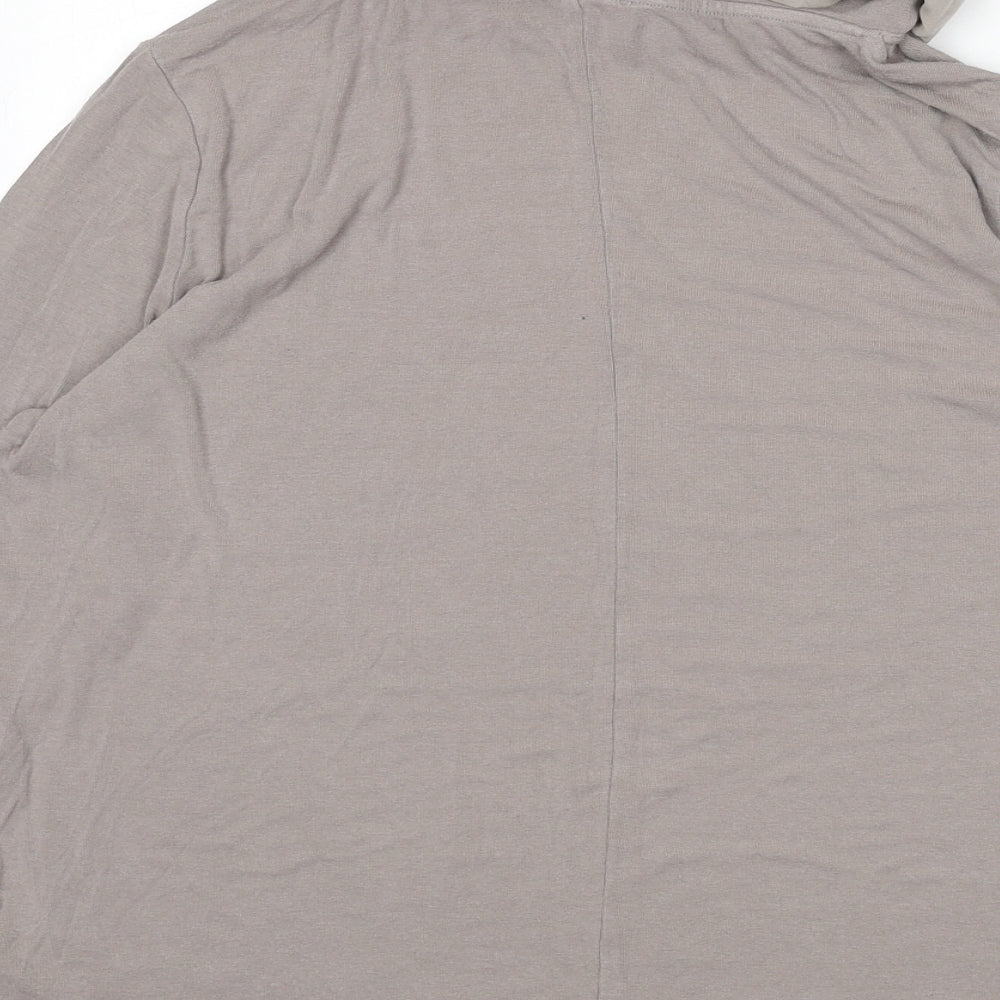 Betty Barclay Womens Beige Viscose Basic T-Shirt Size 18 Roll Neck