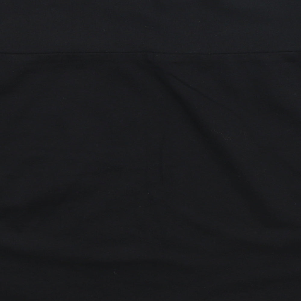 Marks & Spencer Womens Black Cotton Bandage Skirt Size 12