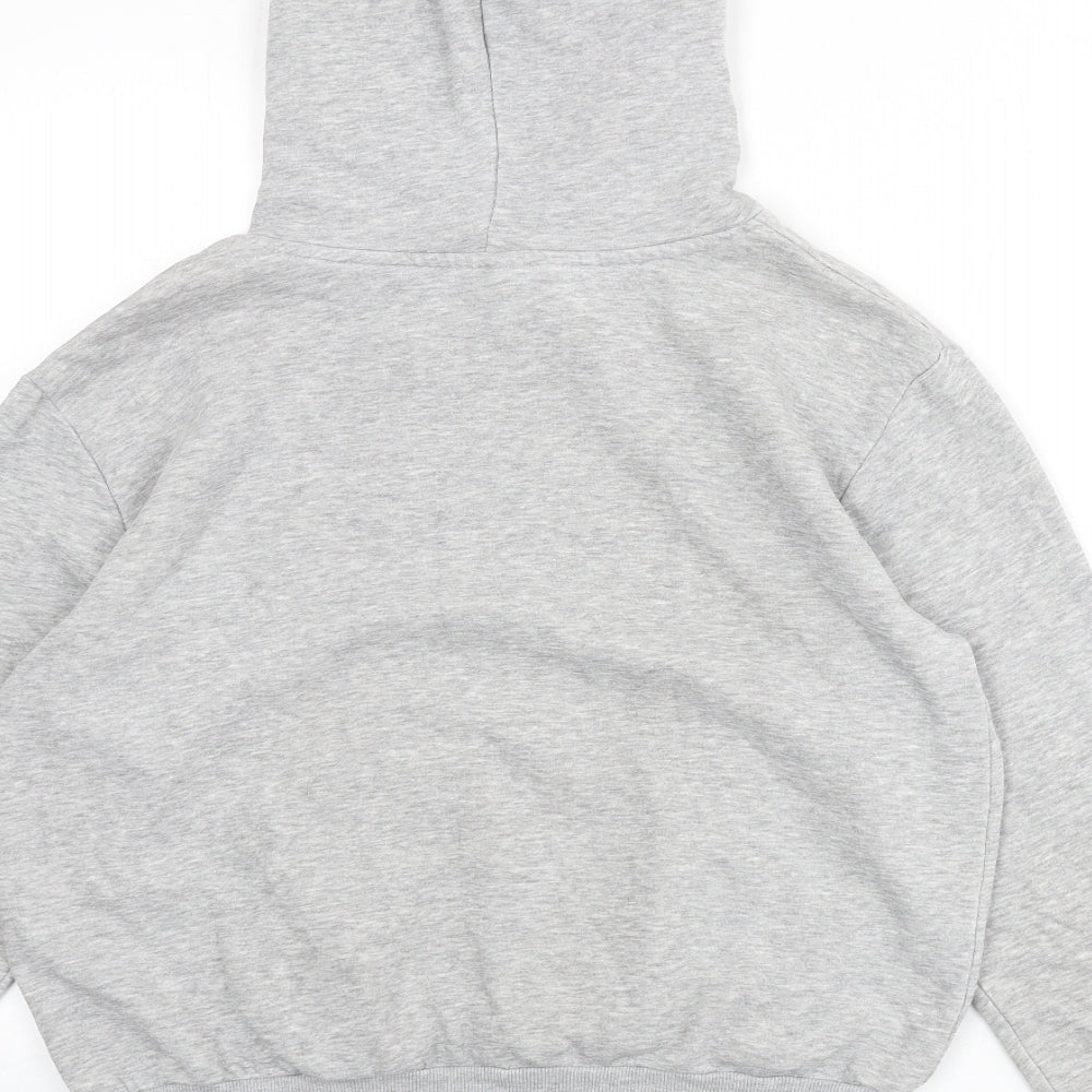 Divided by H&M Womens Grey Cotton Pullover Hoodie Size S Pullover