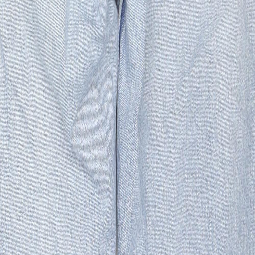 Weekday Womens Blue Cotton Skinny Jeans Size 24 in L28 in Regular Zip
