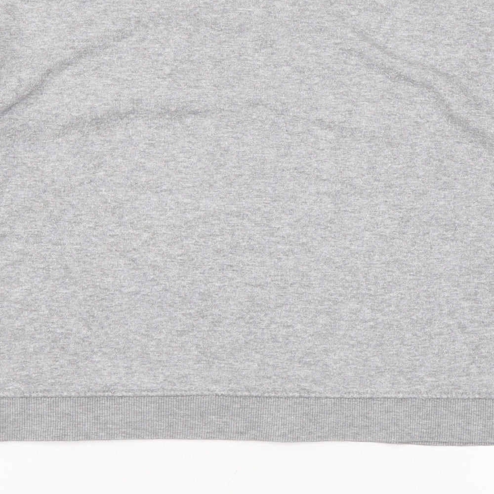 Pull&Bear Womens Grey Polyester Pullover Sweatshirt Size XS Pullover