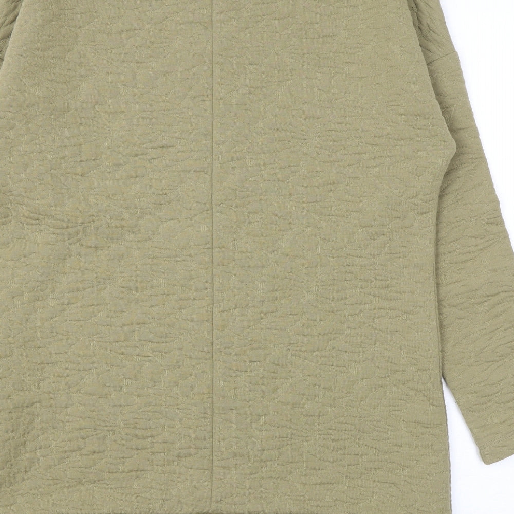 Kaleidoscope Womens Green Geometric Polyester Pullover Sweatshirt Size 10 Pullover