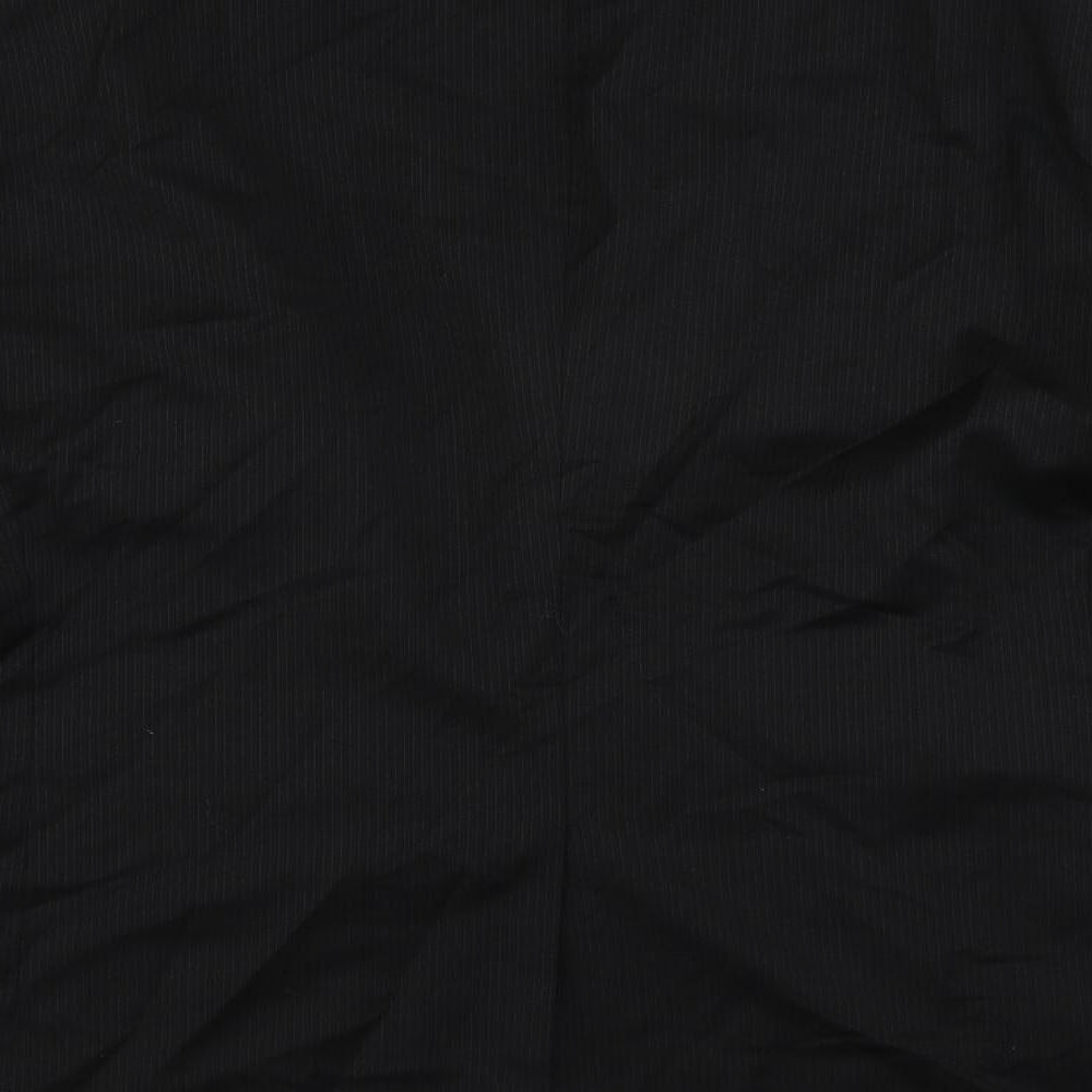 Marks & Spencer Mens Black Striped Wool Jacket Suit Jacket Size 44 Regular