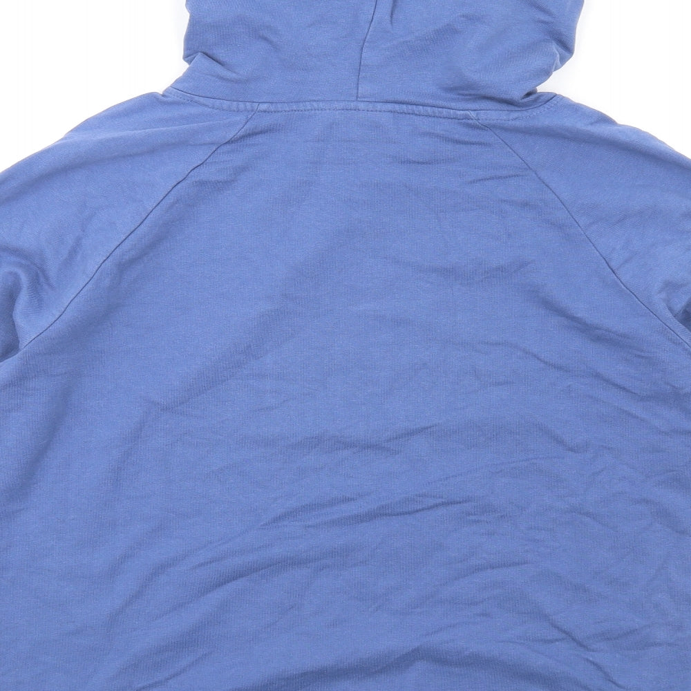 Hummel Womens Blue Cotton Pullover Hoodie Size XL Pullover