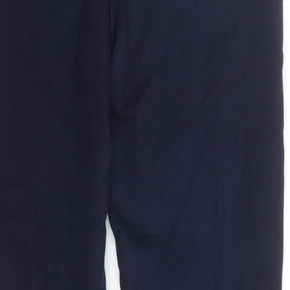 Marks & Spencer Womens Blue Cotton Jegging Jeans Size 8 L29 in Regular Zip - Pockets