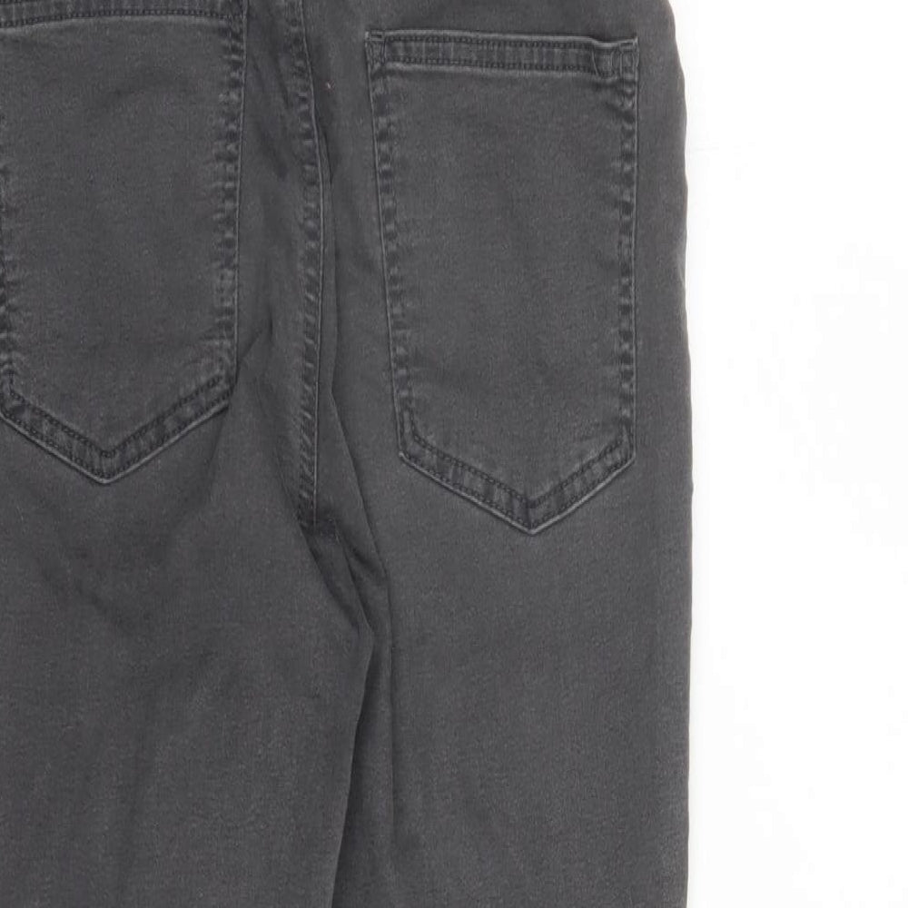 Marks & Spencer Womens Grey Cotton Jegging Jeans Size 10 L27 in Regular - Stretch