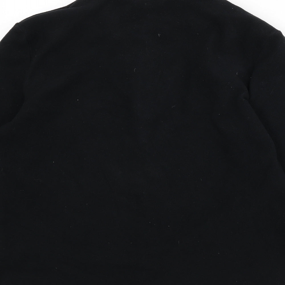 Dorothy Perkins Womens Black Polyester Pullover Sweatshirt Size 14 Zip