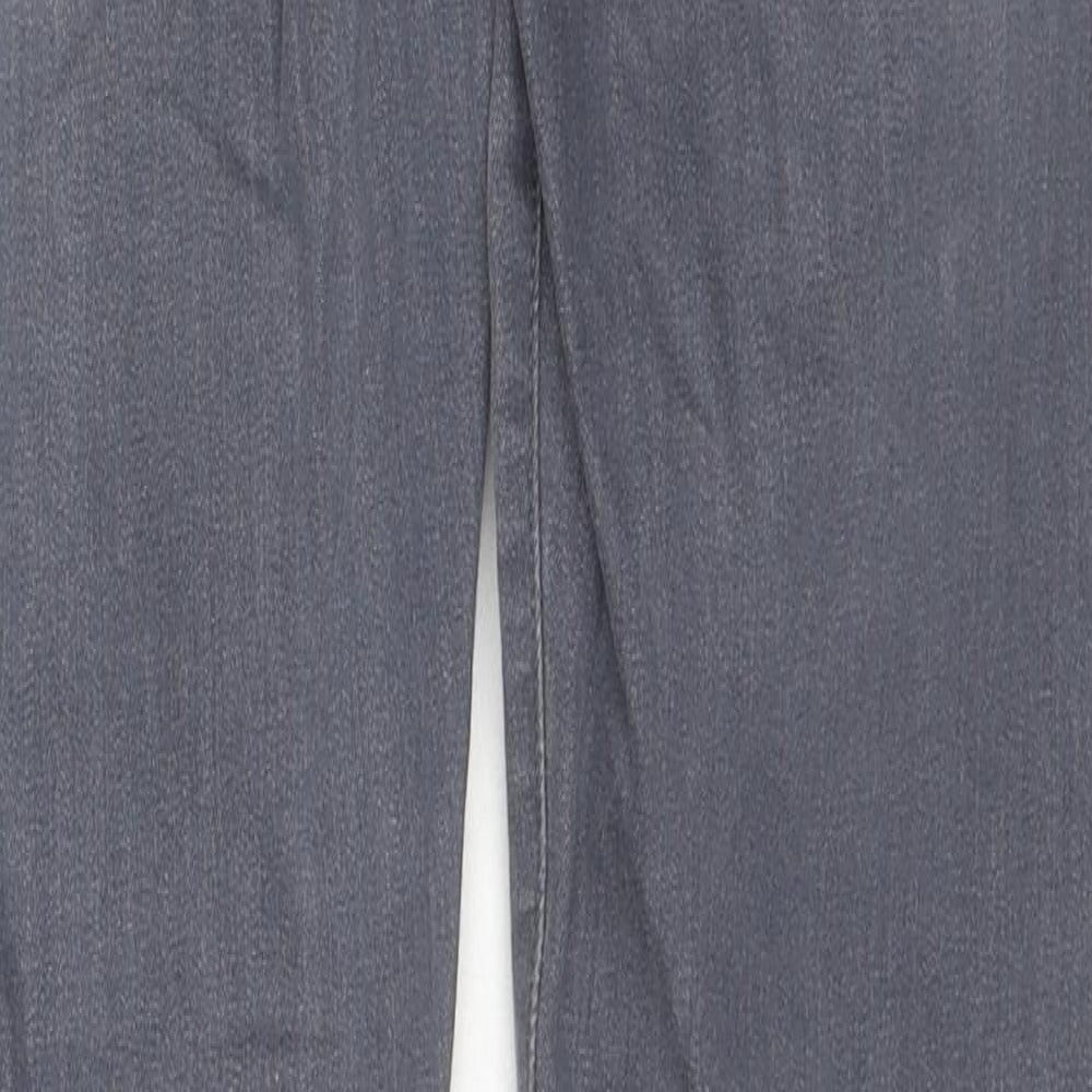 Next Womens Grey Cotton Skinny Jeans Size 25 in L31 in Regular Zip
