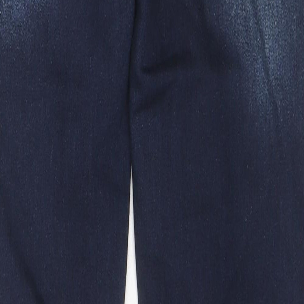 Next Womens Blue Cotton Skinny Jeans Size 6 L30 in Regular Zip