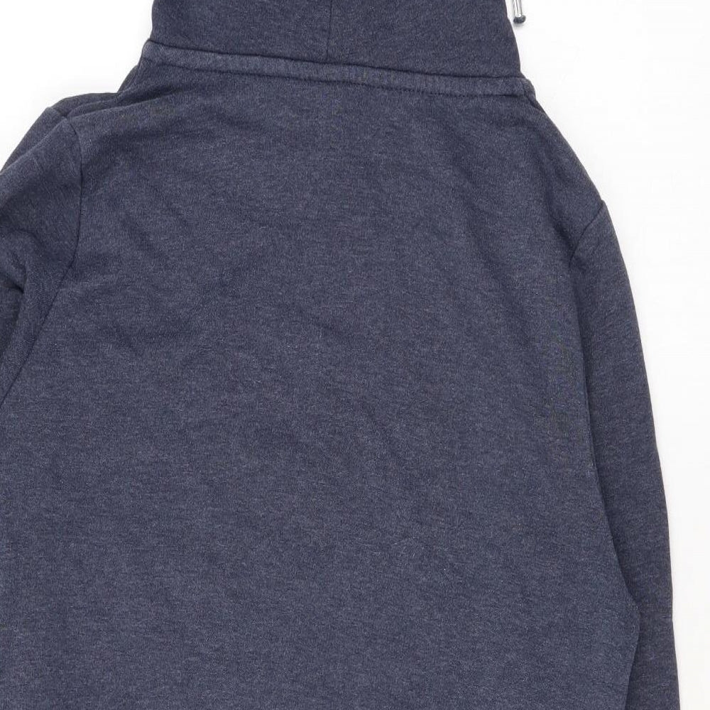 Divided by H&M Mens Blue Cotton Pullover Hoodie Size XS