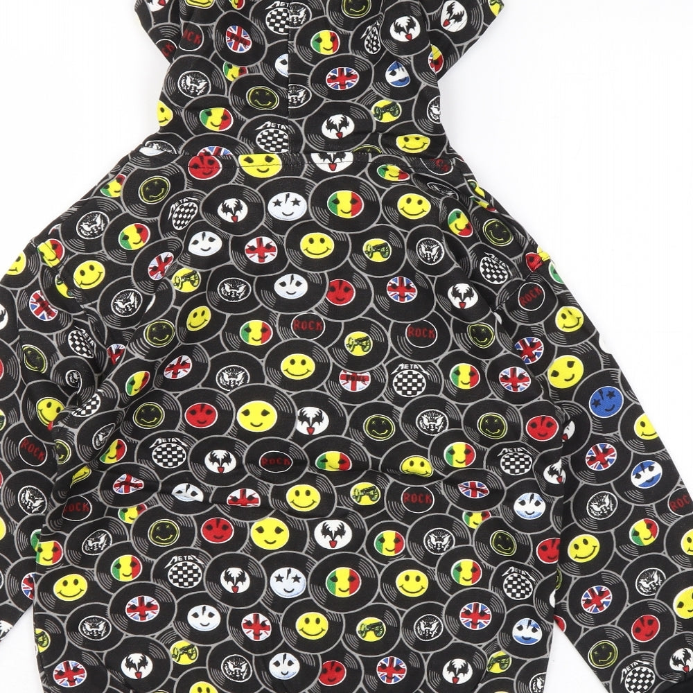 Bubble Boys Multicoloured Geometric Polyester Full Zip Hoodie Size 6 Years Zip