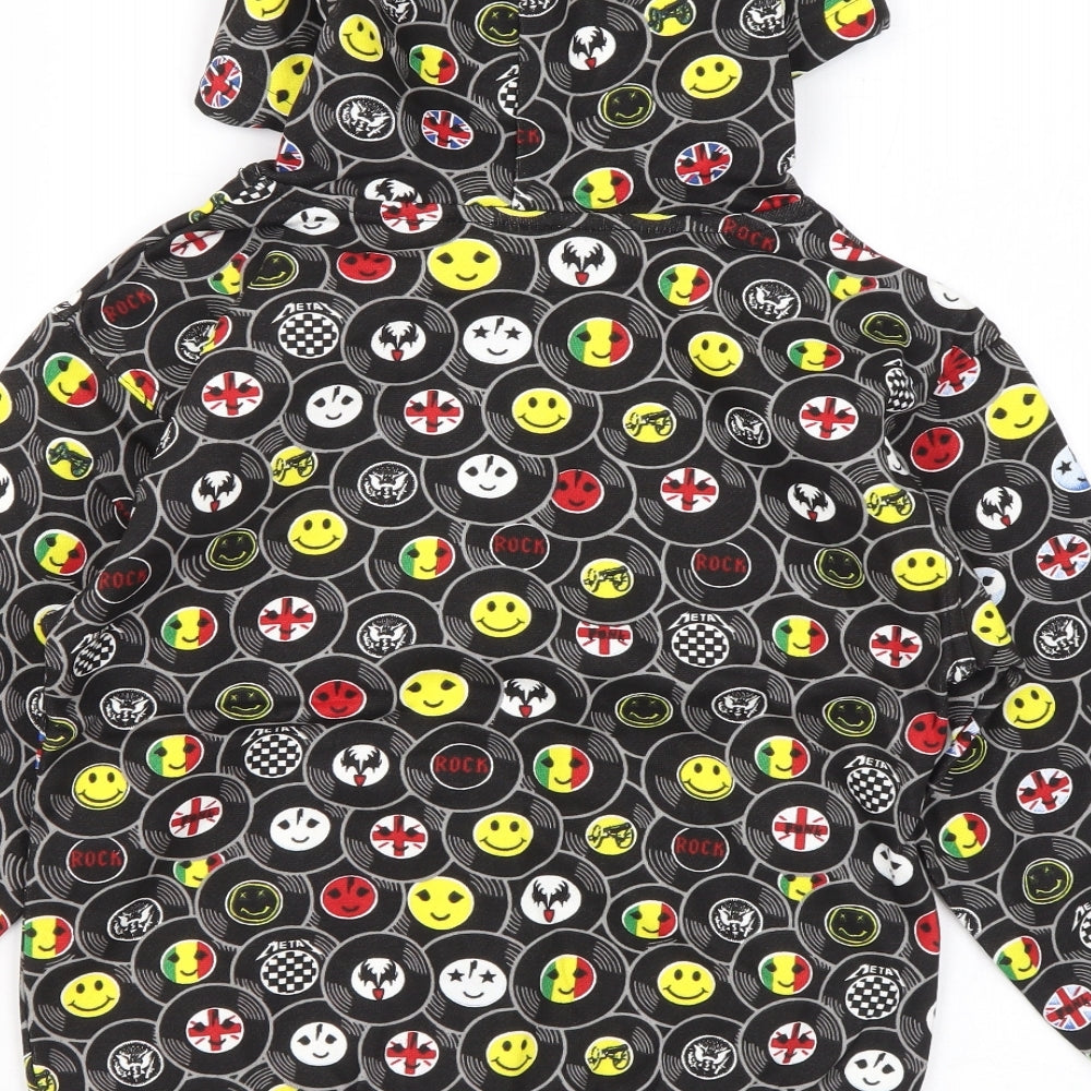 Bubble Boys Multicoloured Geometric Polyester Full Zip Hoodie Size 6 Years Zip