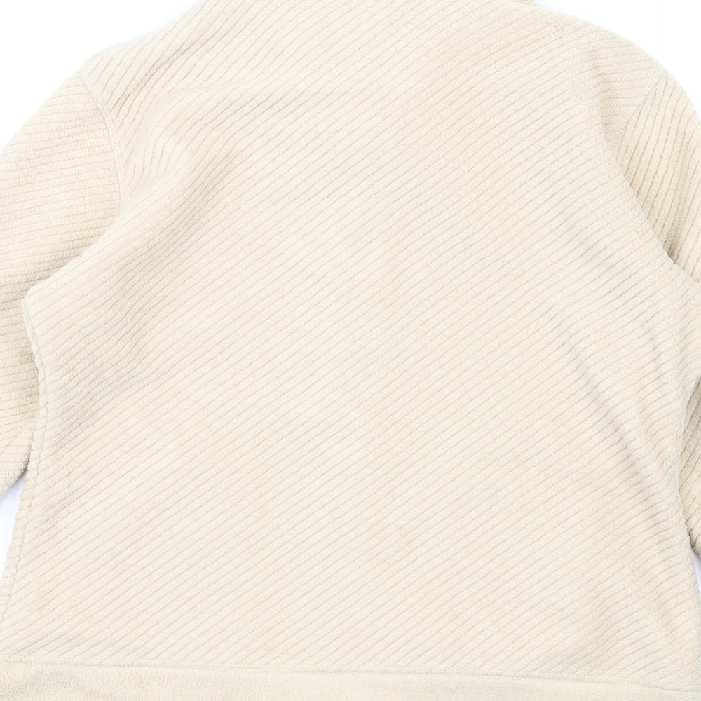 Marks & Spencer Womens Beige Jacket Size 10 Zip
