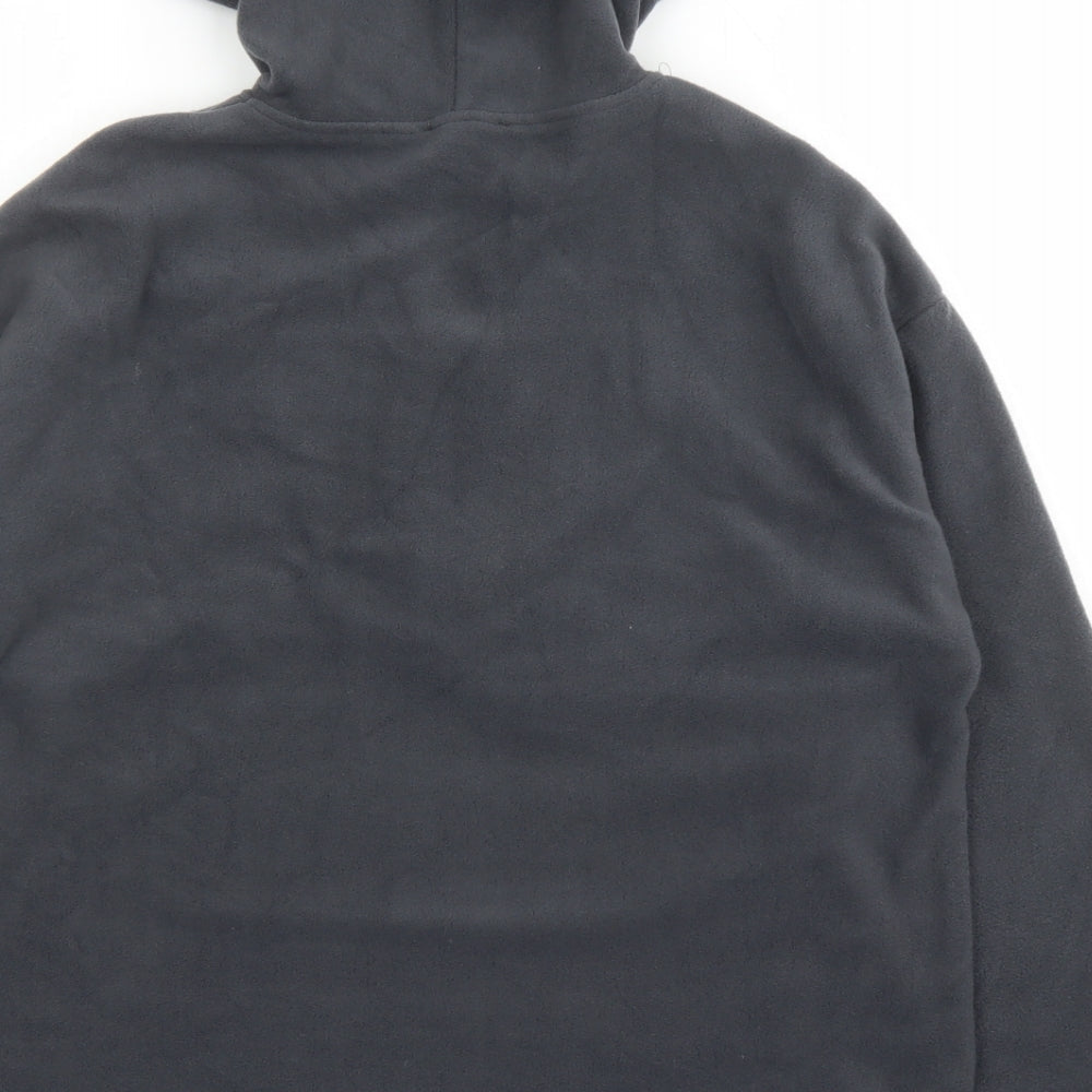 PRETTYLITTLETHING Womens Grey Polyester Pullover Hoodie Size 4 Zip