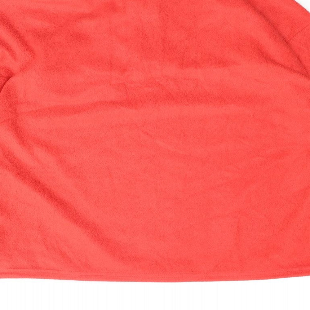 Only Womens Red Polyester Pullover Sweatshirt Size S Zip - Drawstring Hem