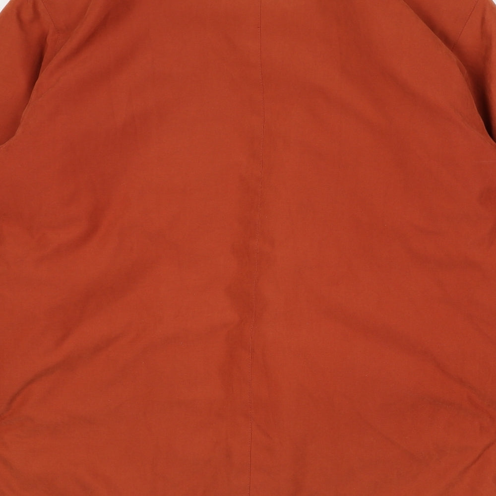 Debenhams Womens Orange Jacket Coat Size 12 Zip