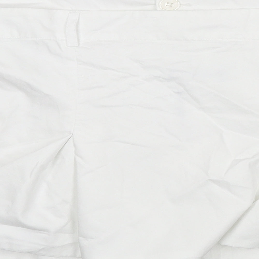 Zara Womens White Cotton Cropped T-Shirt Size 2XL Off the Shoulder - Shirt Look