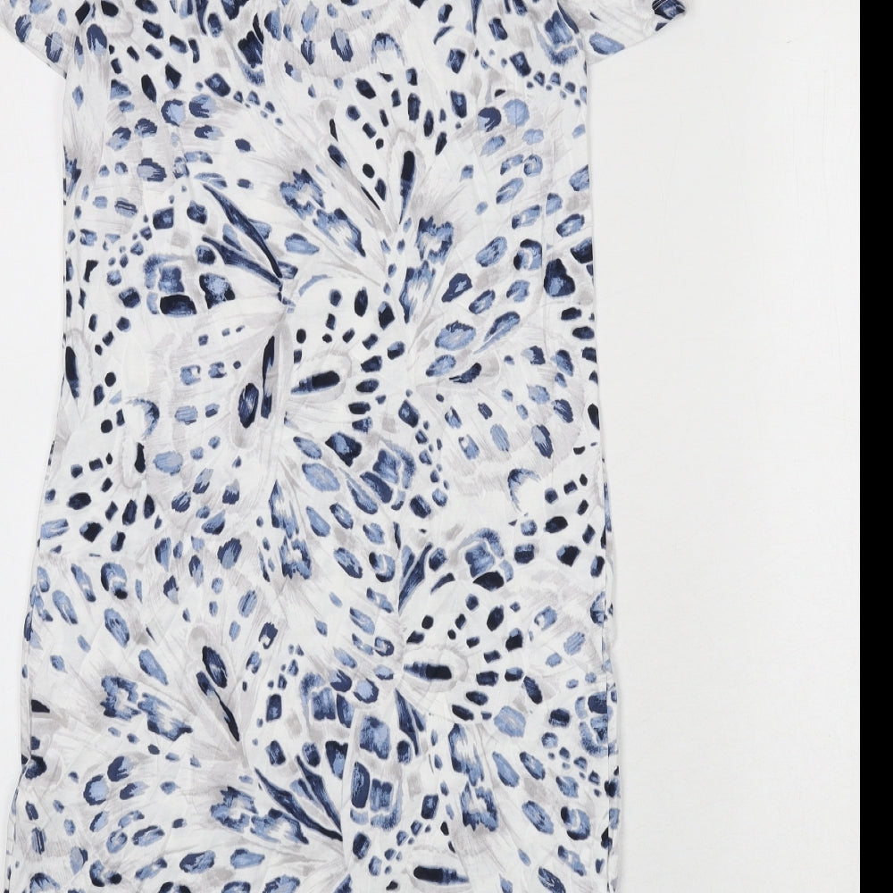 Marks & Spencer Womens Multicoloured Geometric Cotton Top Dress Size XS