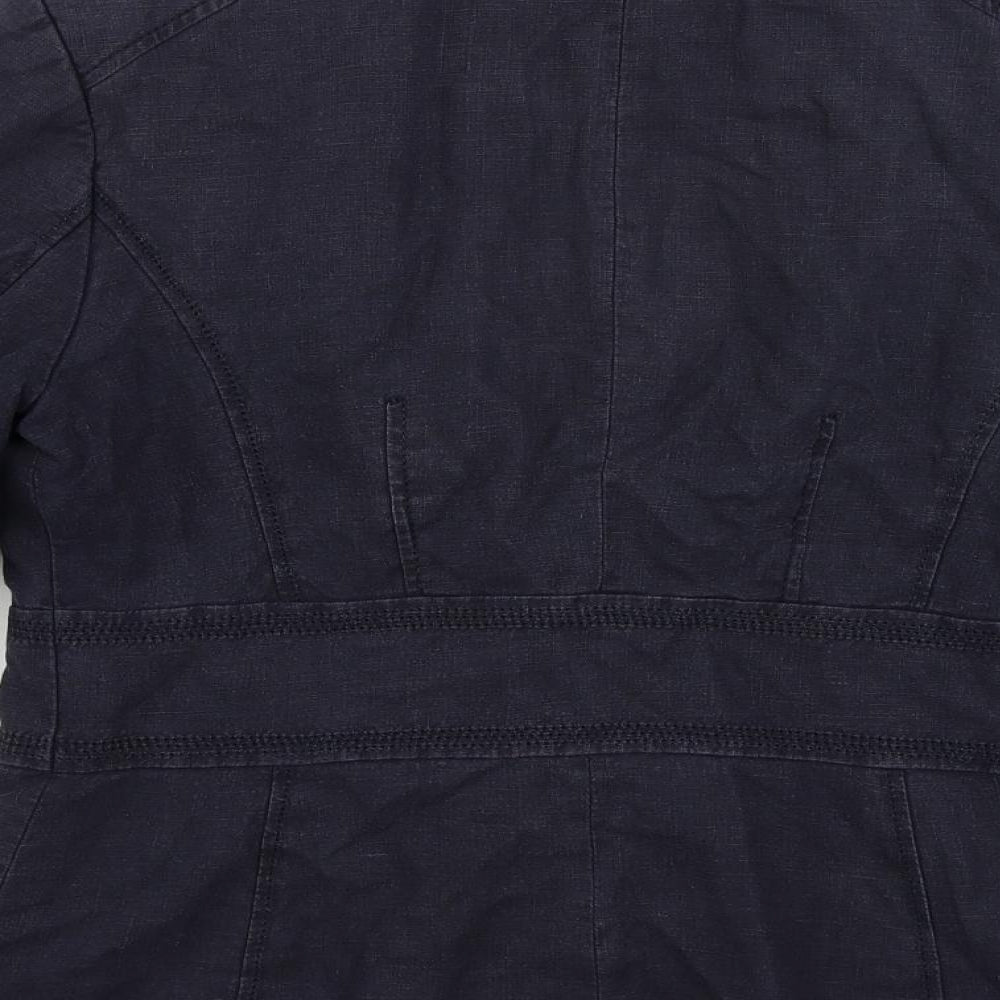NEXT Womens Blue Jacket Blazer Size 14 Button