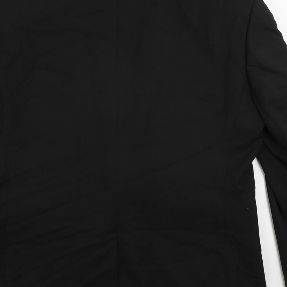 Marks & Spencer Mens Black Polyester Tuxedo Suit Jacket Size 40 Regular
