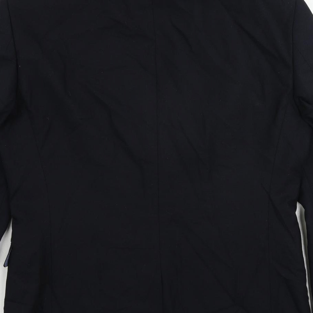 NEXT Mens Blue Cotton Jacket Suit Jacket Size 38 Regular