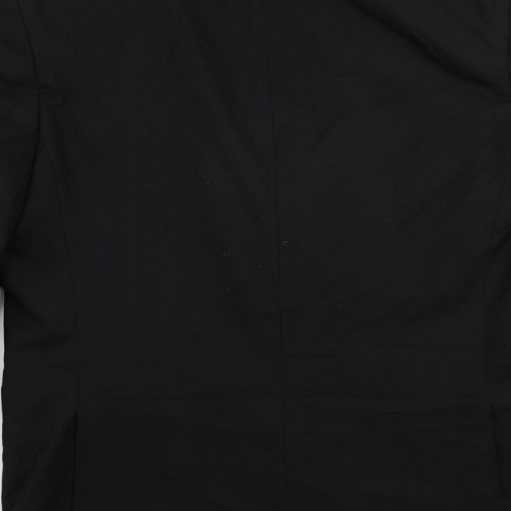 Marks and Spencer Mens Black Polyester Tuxedo Suit Jacket Size 40 Regular