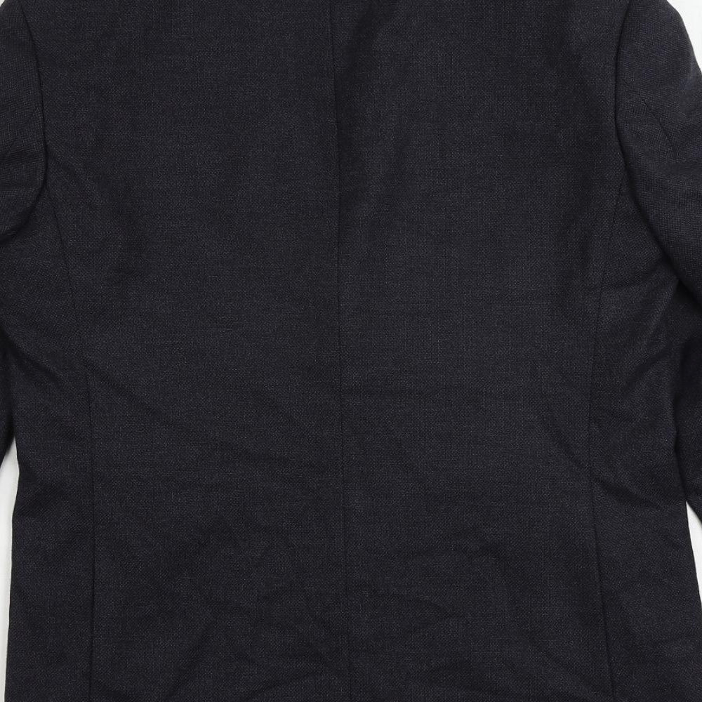 Marks and Spencer Mens Blue Polyester Jacket Suit Jacket Size 38 Regular