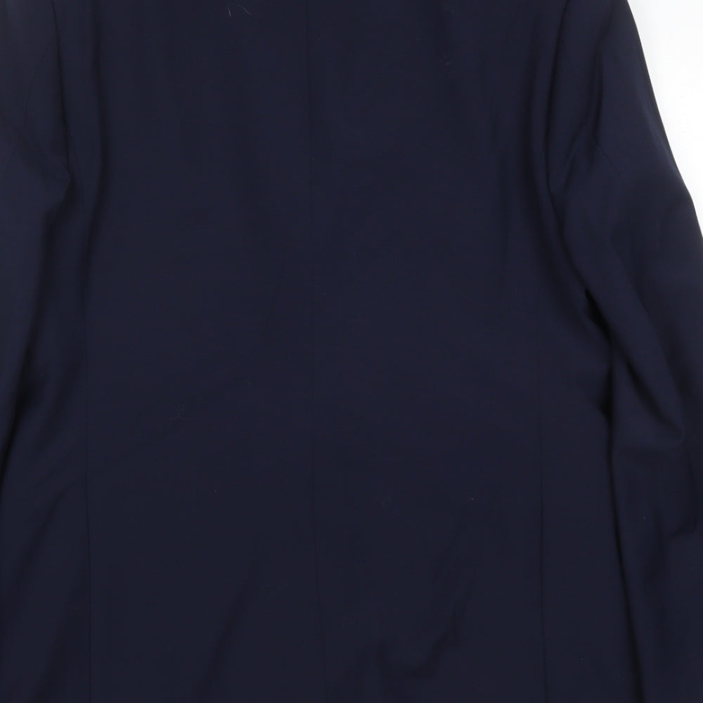 Marks and Spencer Mens Blue Wool Jacket Suit Jacket Size 38 Regular