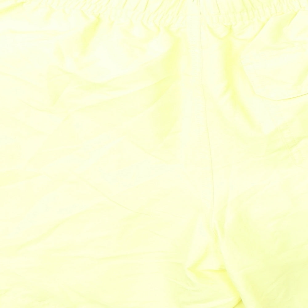 Marks & Spencer Mens Yellow Polyester Bermuda Shorts Size S L6 in Regular Drawstring - Swim Shorts