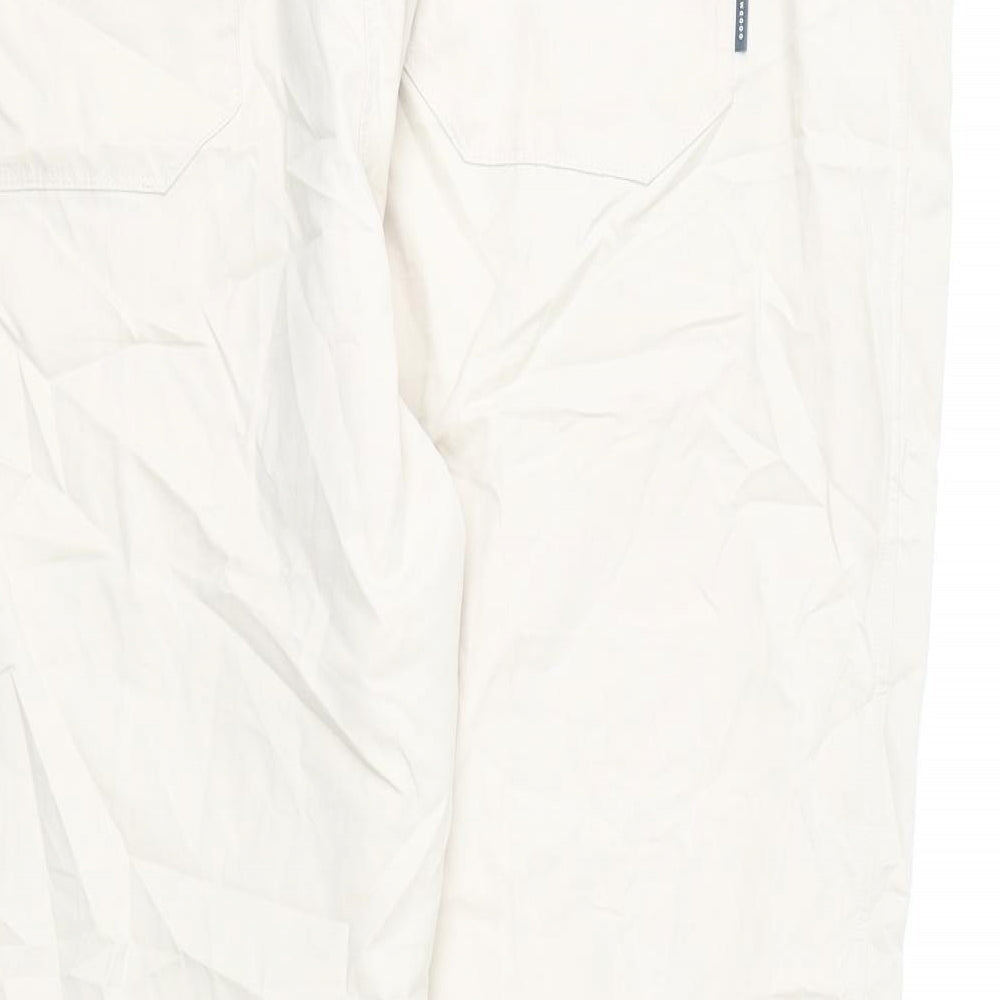 GOODMOVE Womens Beige Polyester Cargo Trousers Size 24 L25 in Regular