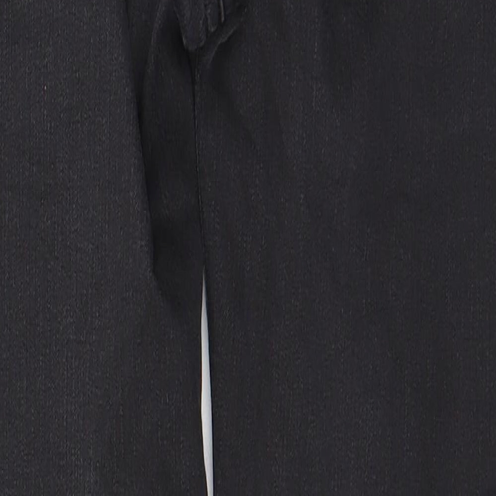 Marks & Spencer Womens Black Cotton Skinny Jeans Size 8 L26 in Regular Zip