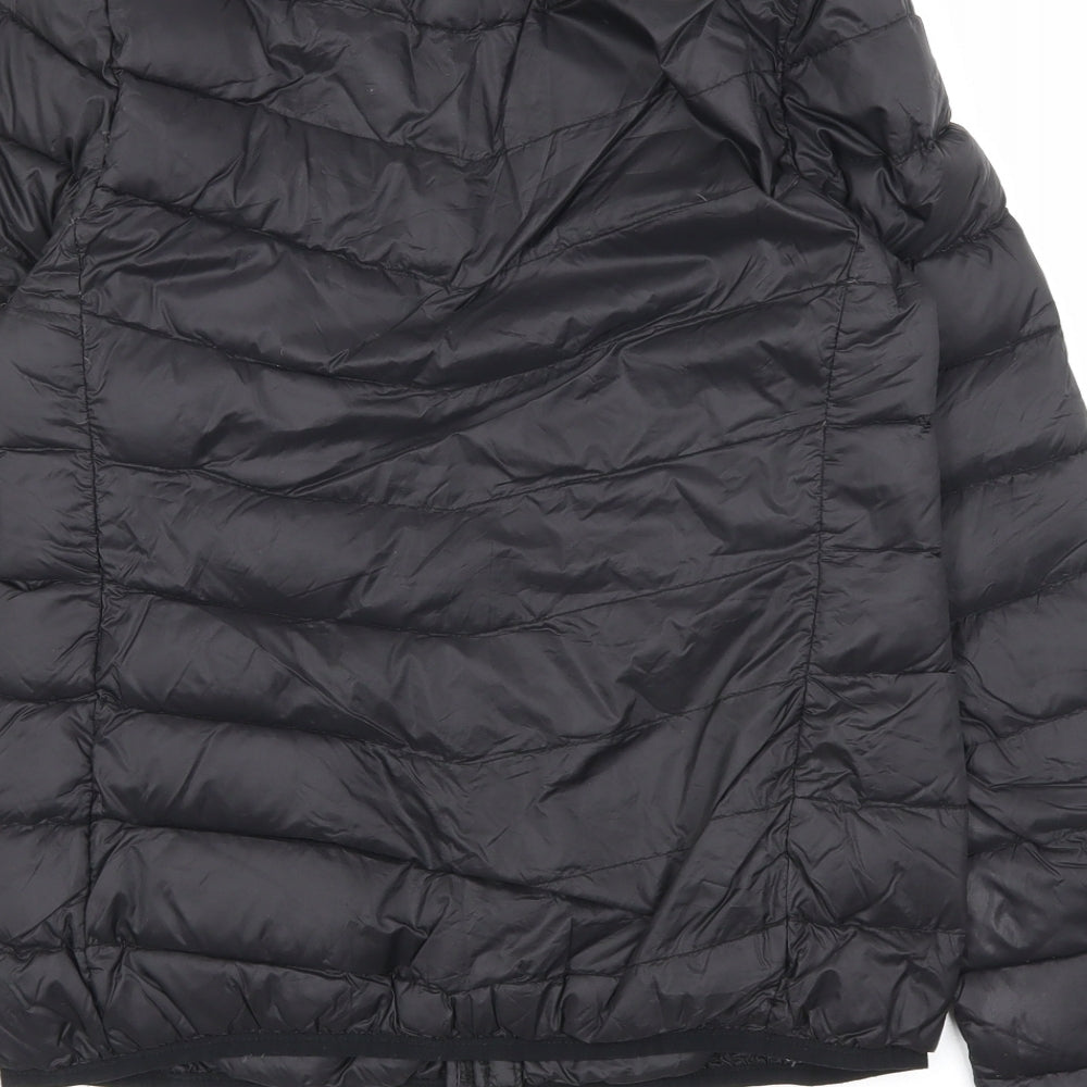 Stradivarius Womens Black Puffer Jacket Coat Size S Zip