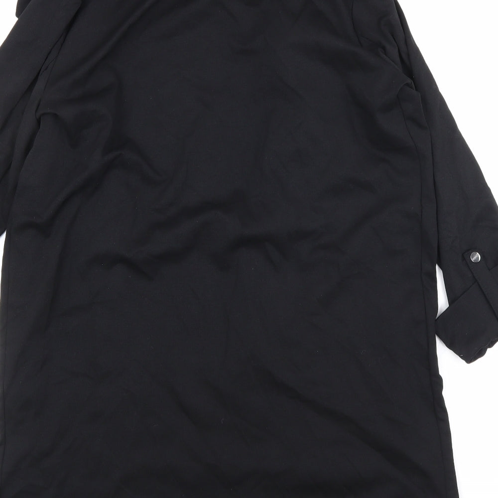 alcott Womens Black Jacket Blazer Size L