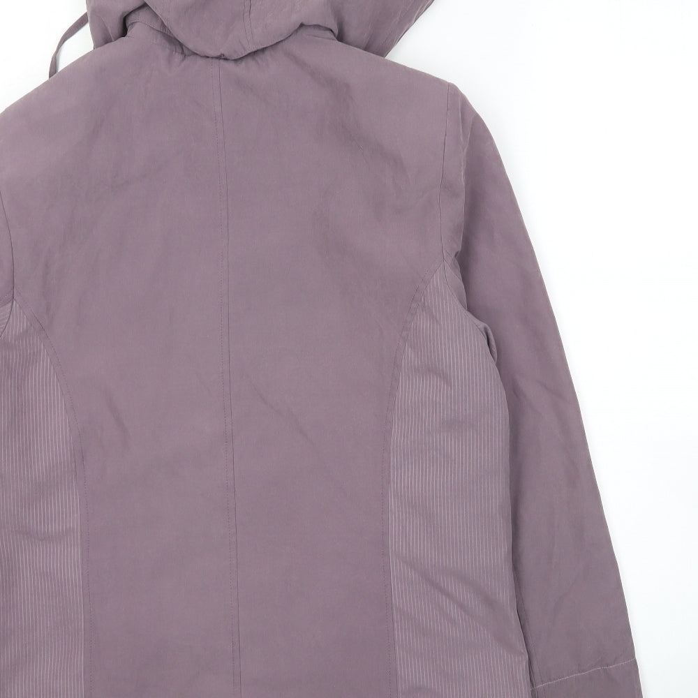 First Avenue Womens Purple Parka Jacket Size 12 Zip