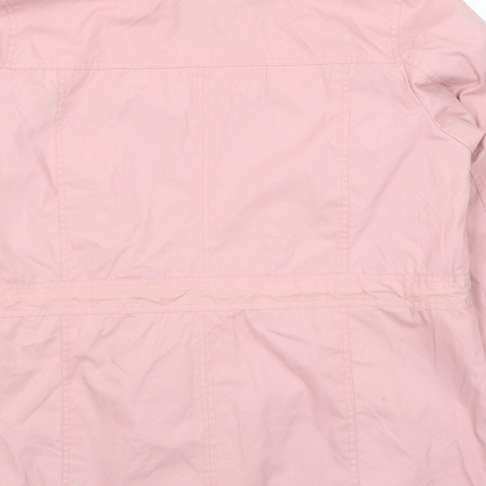Being Casual Womens Pink Jacket Size 16 Zip