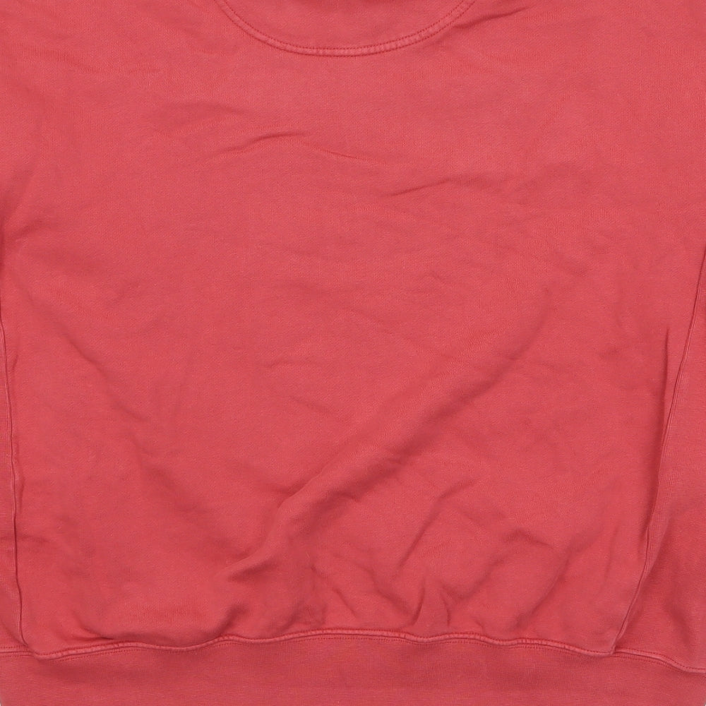 7 Days Active Mens Red Cotton Pullover Sweatshirt Size XS - Logo