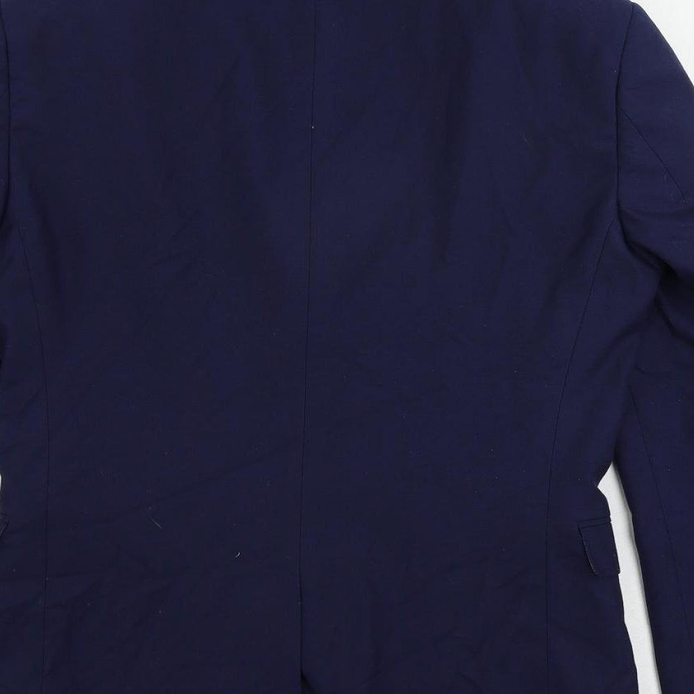 NEXT Mens Blue Polyester Jacket Suit Jacket Size 34 Regular