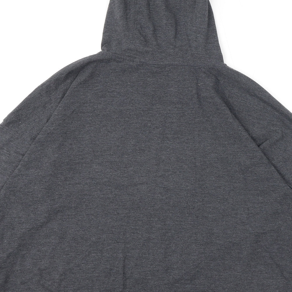 AND/OR Womens Grey Polyester Pullover Hoodie Size 12 Pullover - Embroidery, Stars