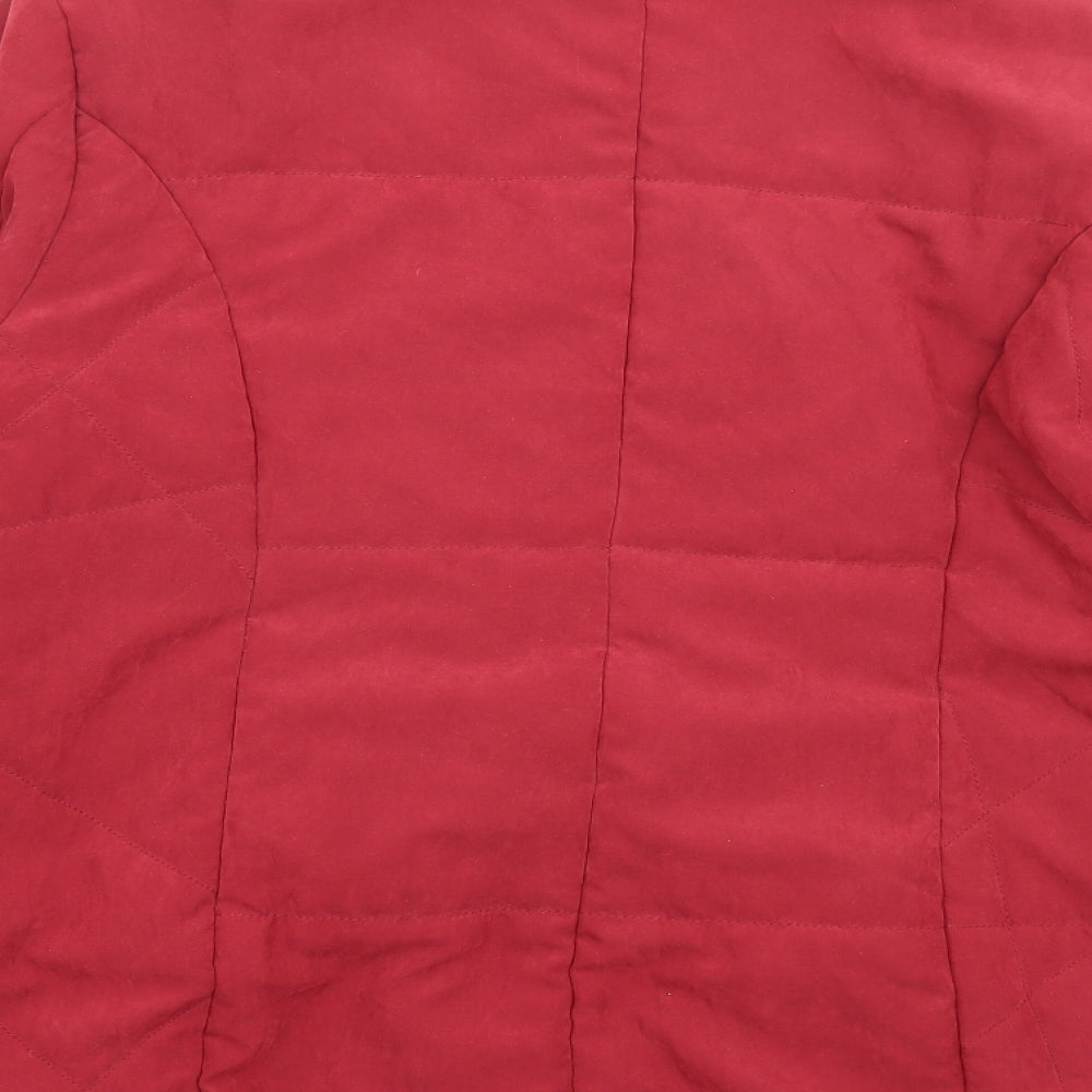 BHS Womens Red Jacket Size 16 Zip