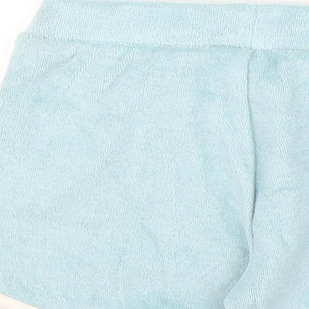 Marks & Spencer Girls Blue Cotton Cropped Trousers Size 6-9 Months Pullover - Shorts, Harry Potter